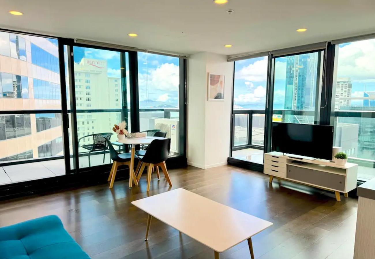 Gorgeous Seaview 2 Bedroom Apartment In Auckland Cbd Zewnętrze zdjęcie