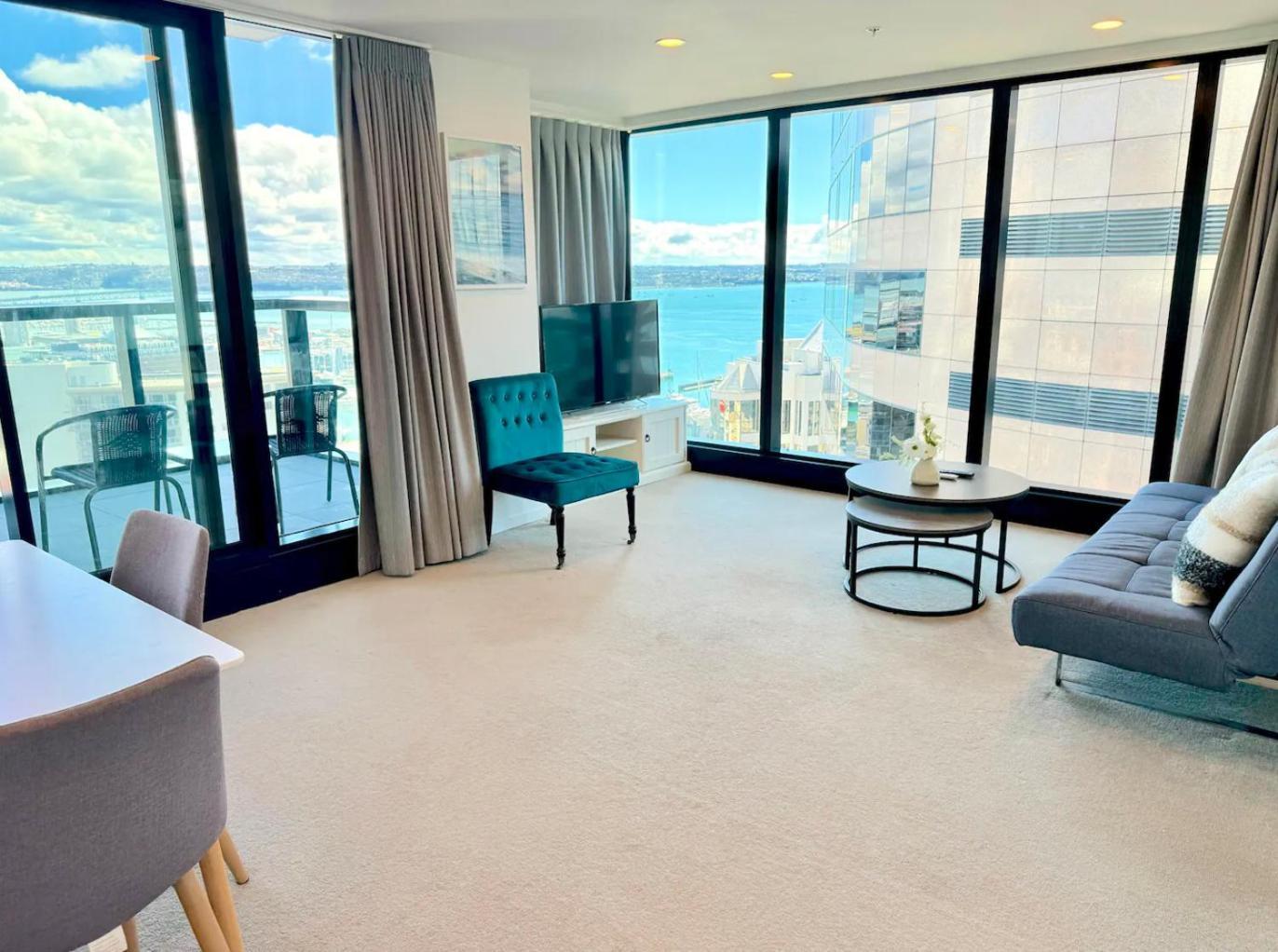 Gorgeous Seaview 2 Bedroom Apartment In Auckland Cbd Zewnętrze zdjęcie