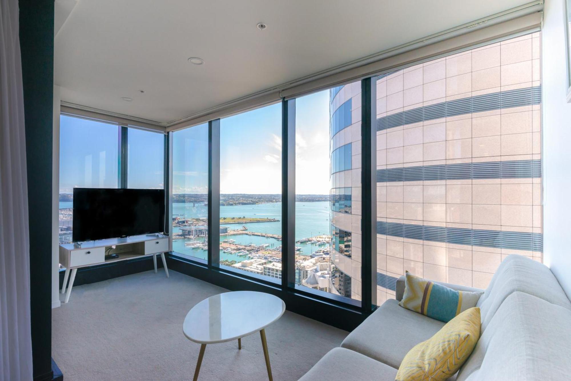 Gorgeous Seaview 2 Bedroom Apartment In Auckland Cbd Zewnętrze zdjęcie
